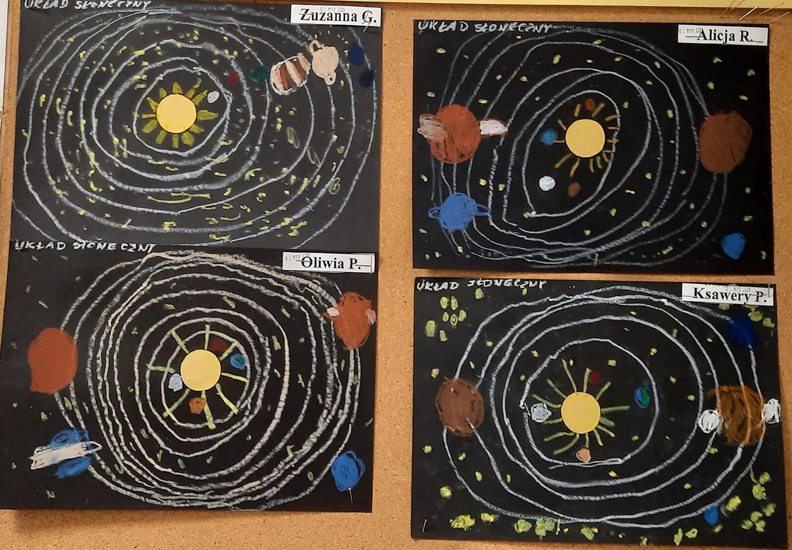 Praca Plastyczna O Kosmosie Przedszkole KOSMOS - prace plastyczno - techniczne - Przedszkole Samorządowe nr 1