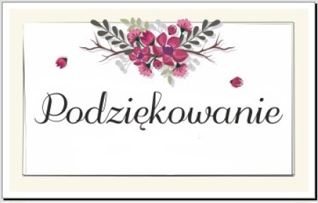Podziękowania
