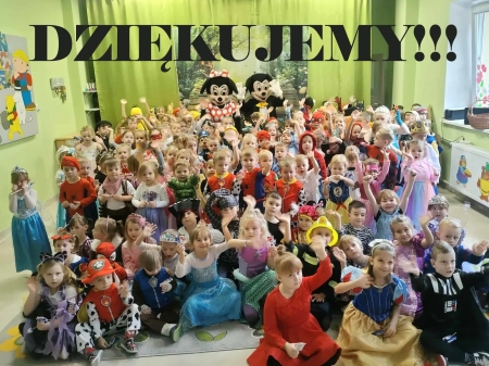 Podziękowania z okazji Dnia Postaci z Bajek