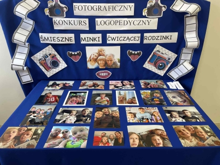 ''Śmieszne miny ćwiczącej rodziny''