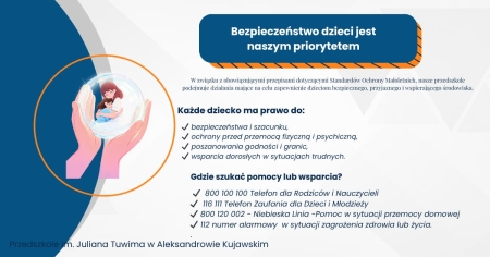 Bezpieczeństwo dzieci jest naszym priorytetem.